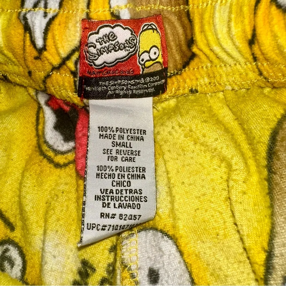 Homer Simpson Pajama Pants! Yellow - Image 2