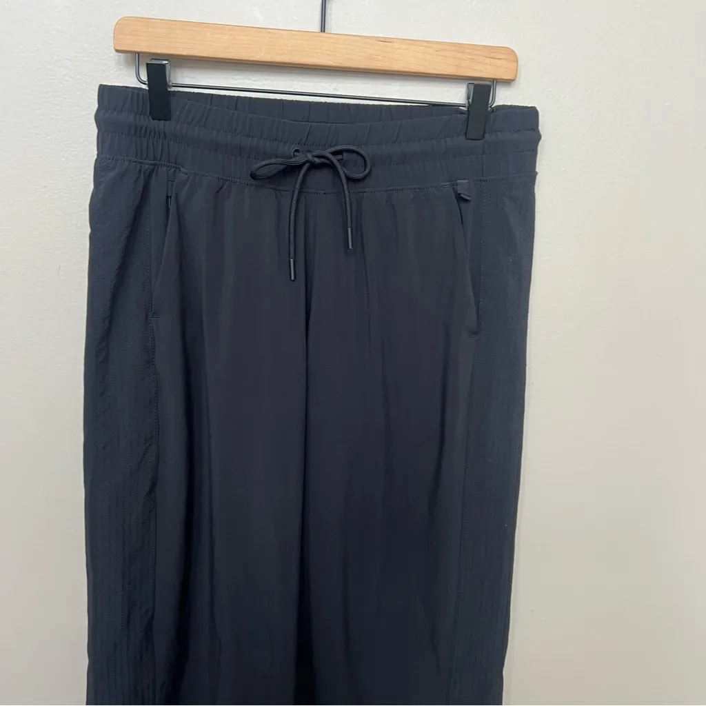Athleta Avenue Wide Leg Crop Pant Black Women’s Size 10 Casual Pull On - Image 5