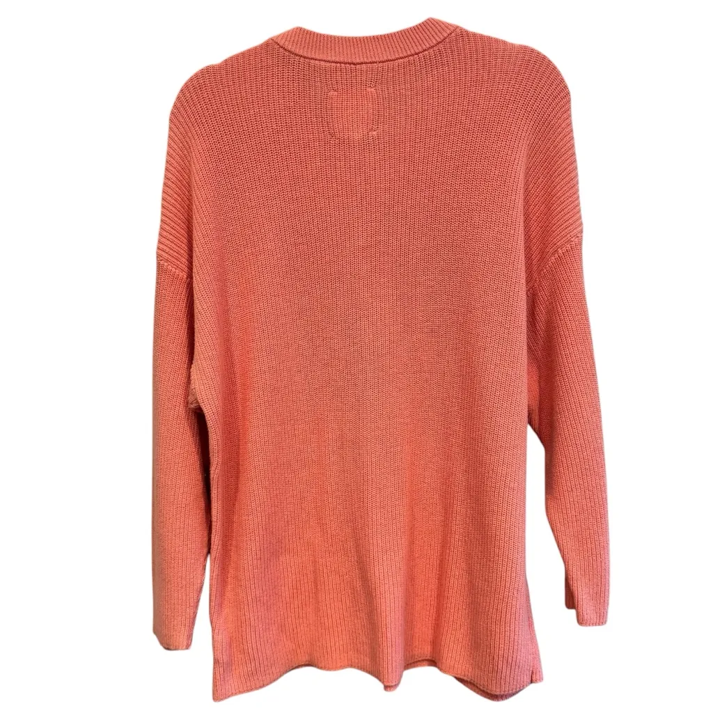 Aerie  Pink Henley Sweater Size L - Image 4