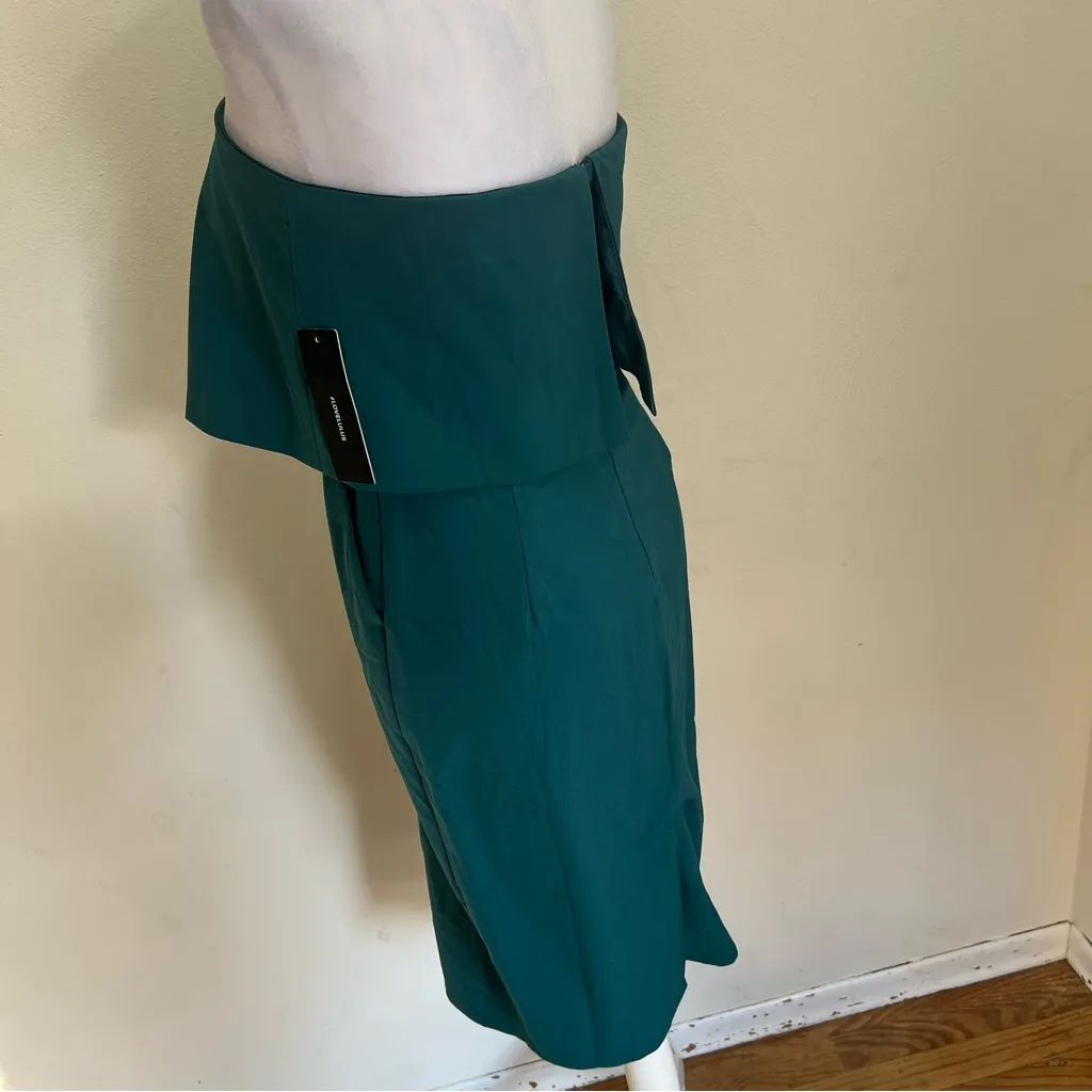 LULUS emerald green strapless wedding guest dress Small - Image 8