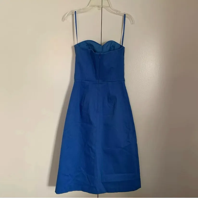 Ted Baker London Blue Strapless Dress Size 0 XS Beautiful RARE HTF GORGEOUS - Image 2
