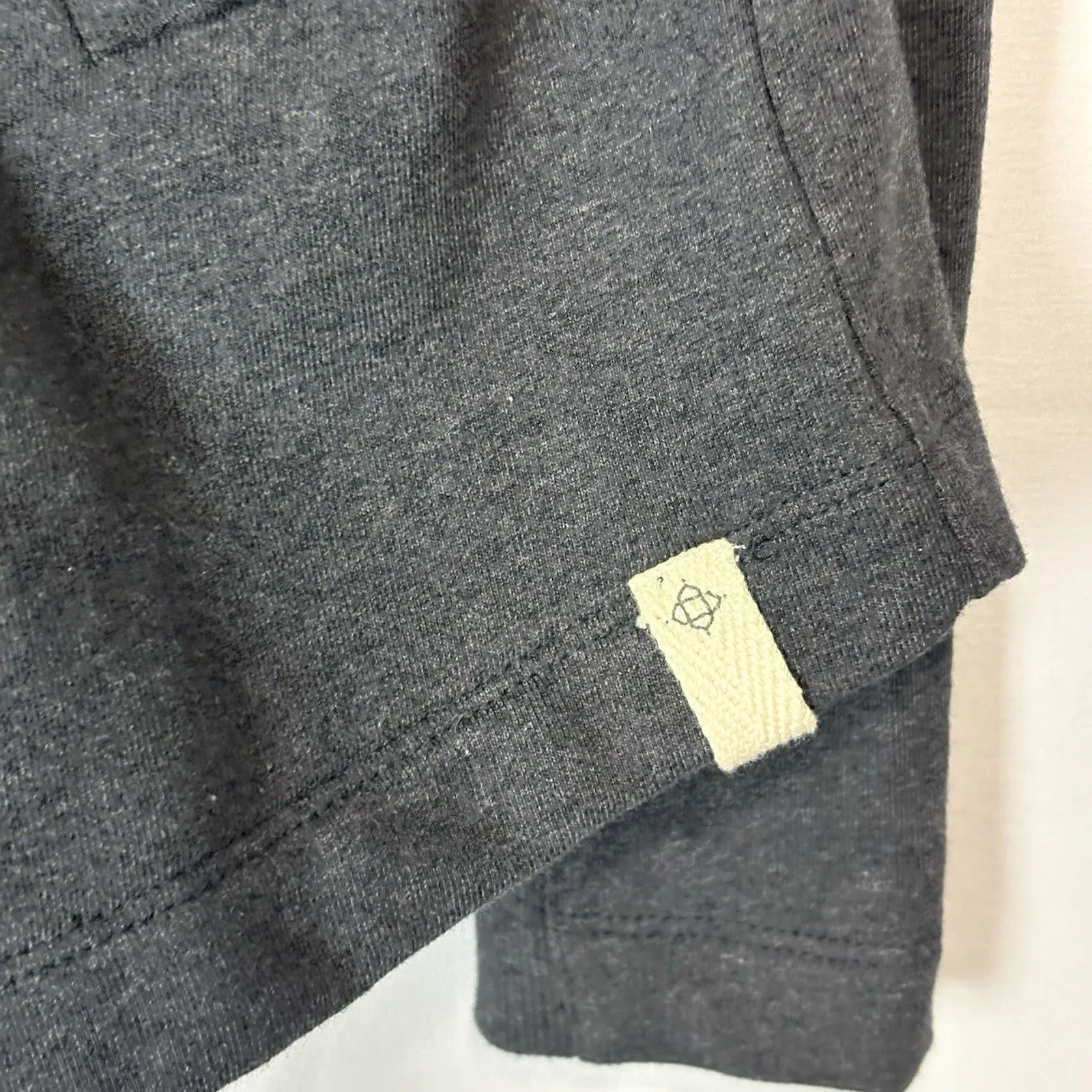 Satva Organic Cotton Jacket Semi Fitted Giri Gray Heather Size Large Athleisure - Image 5