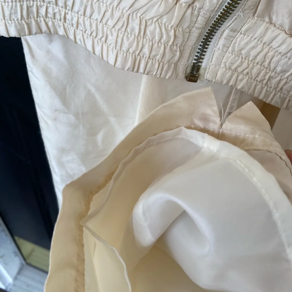 Vintage EVR 100% Silk Bomber jacket track suit Size M - Image 5