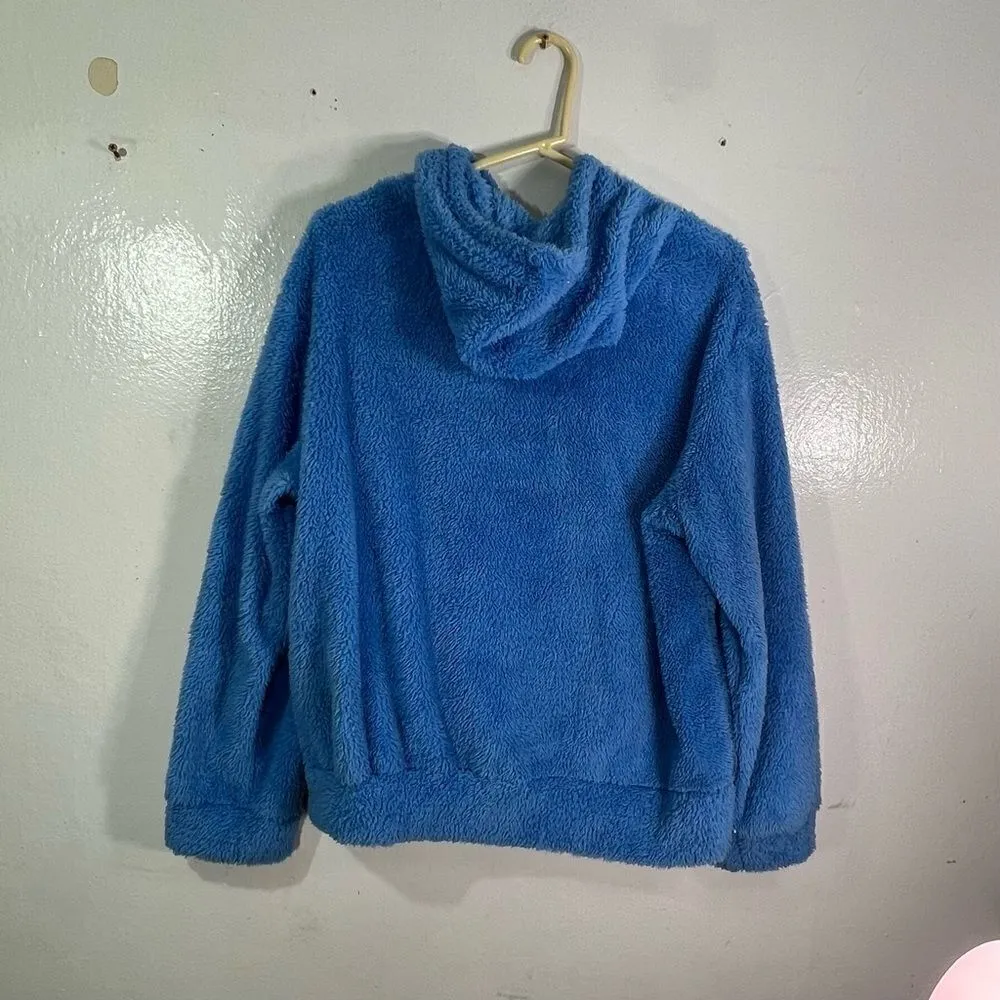 SheIn  women’s size 6 stardust patchwork pullover hoodie with kangaroo pocket - Image 4