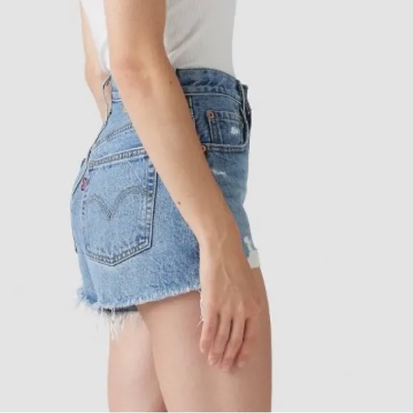 Levi’s denim jean shorts size 29 NWT high rise - Image 6