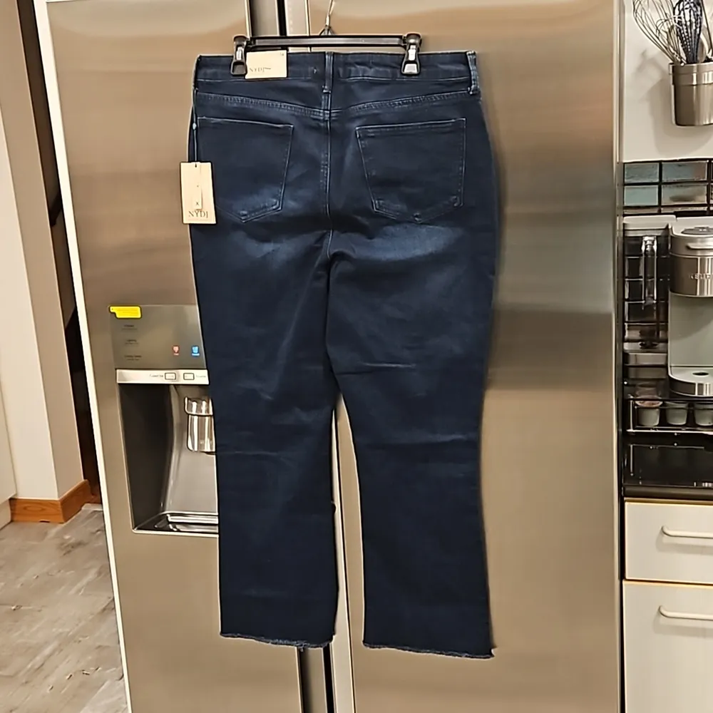 💕NYDJ💕 High Rise Slim Bootcut Ankle Jeans ~ Facade Dark Blue 14 NWT - Image 5