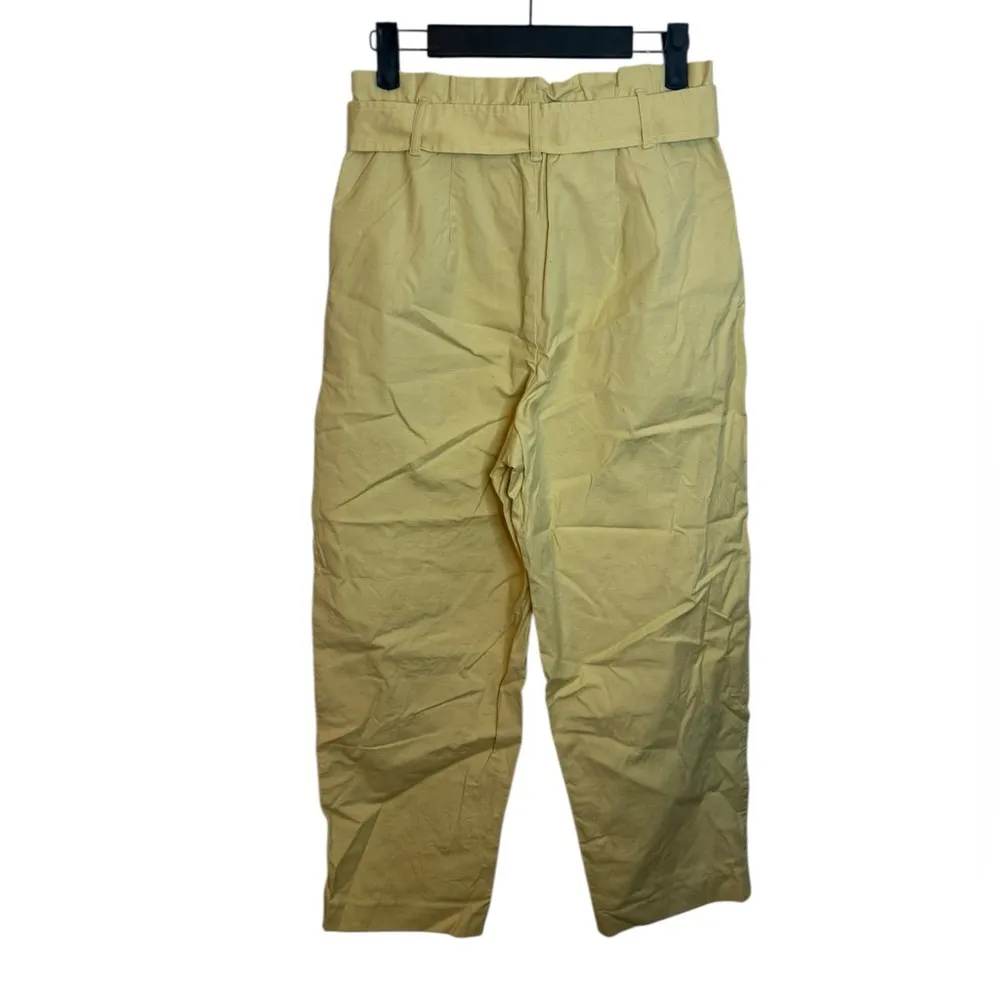 J.Crew Pale Yellow Belted Ripstop Cotton Pants - Image 2