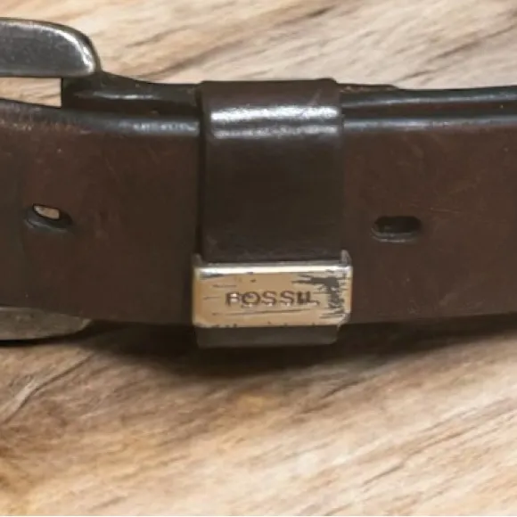 Fossil brown Genuine Leather belt size L - Image 6