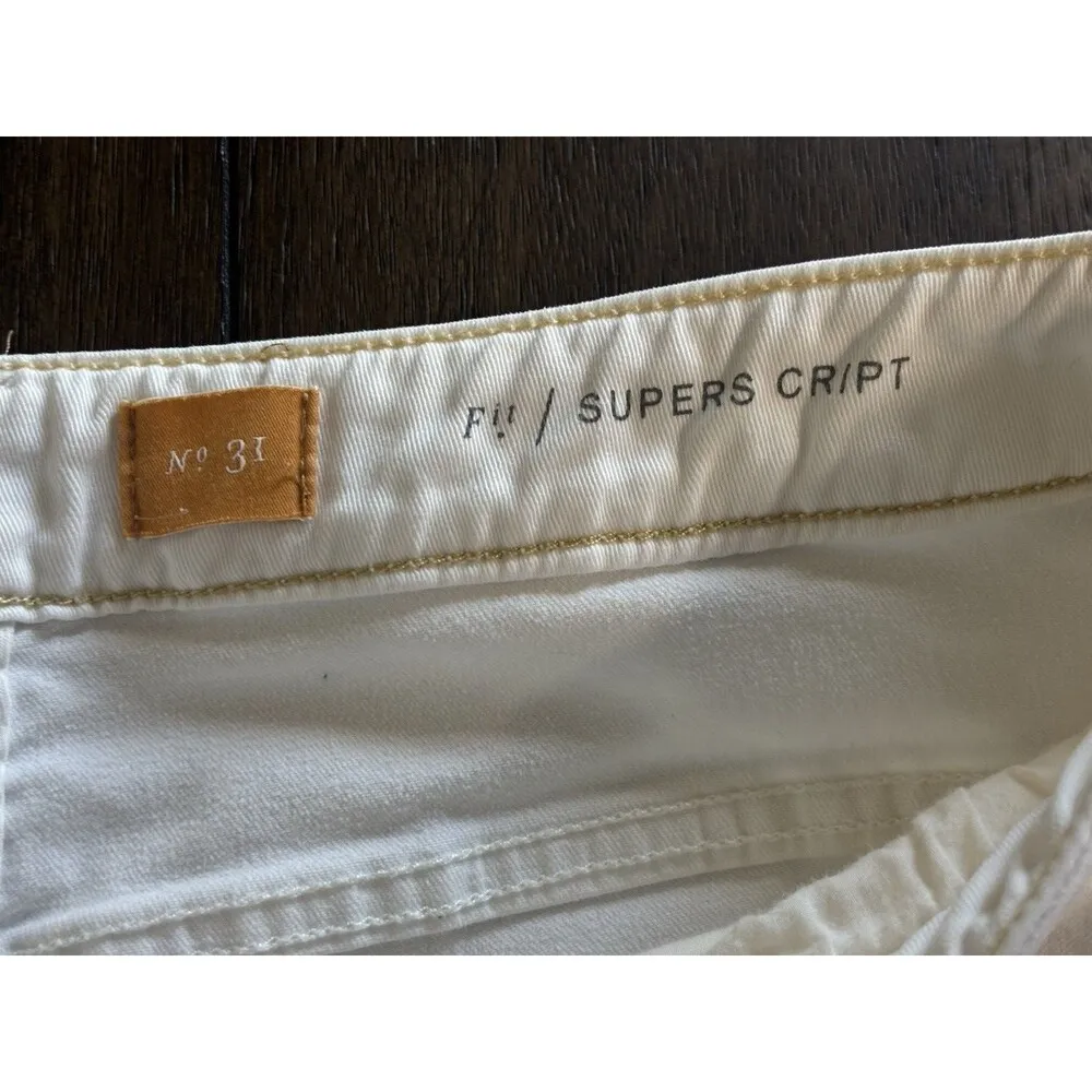 Anthropologie Pilcro & The Letterpress Stet Mid Rise CUtout Cropped Jeans Sz 31 - Image 6