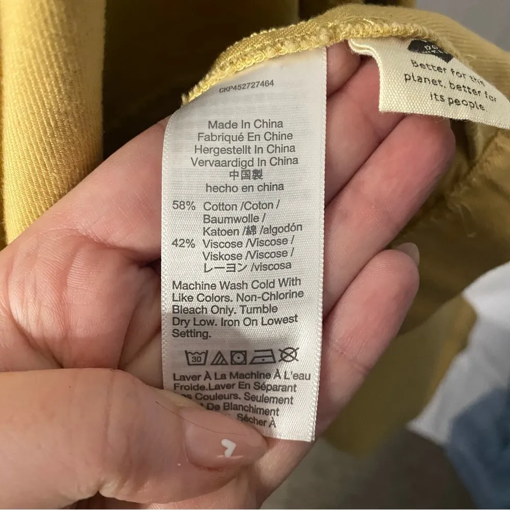 Madewell Highbury Military Cargo Jacket Lightweight Goldenrod Yellow size XL - Image 6