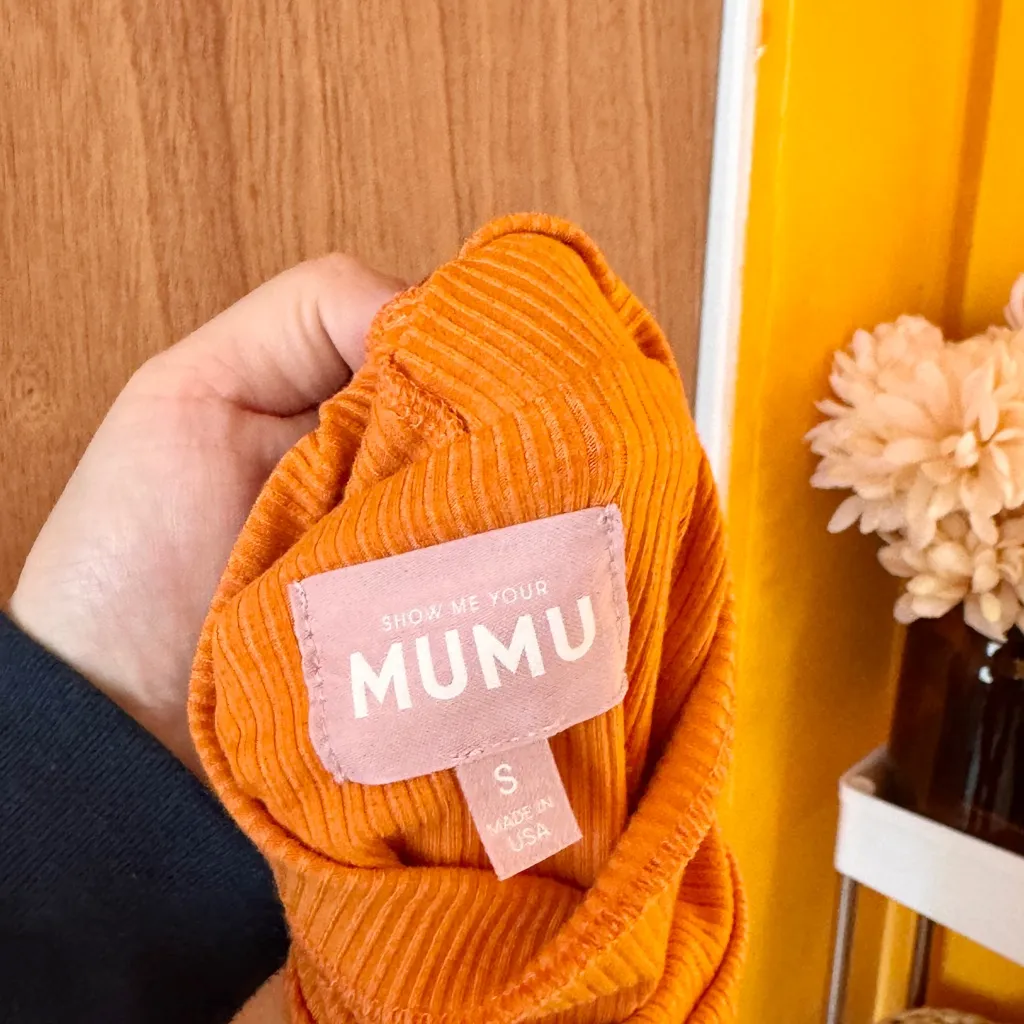 🎅 3/$15 SALE Show Me Your Mumu Orange Turtleneck Bodysuit - Small - Image 11
