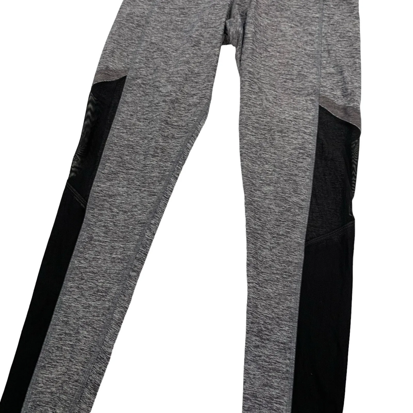 PINK Victoria Secret Leggings Small Gray Logo Activewear Stretch - Image 3