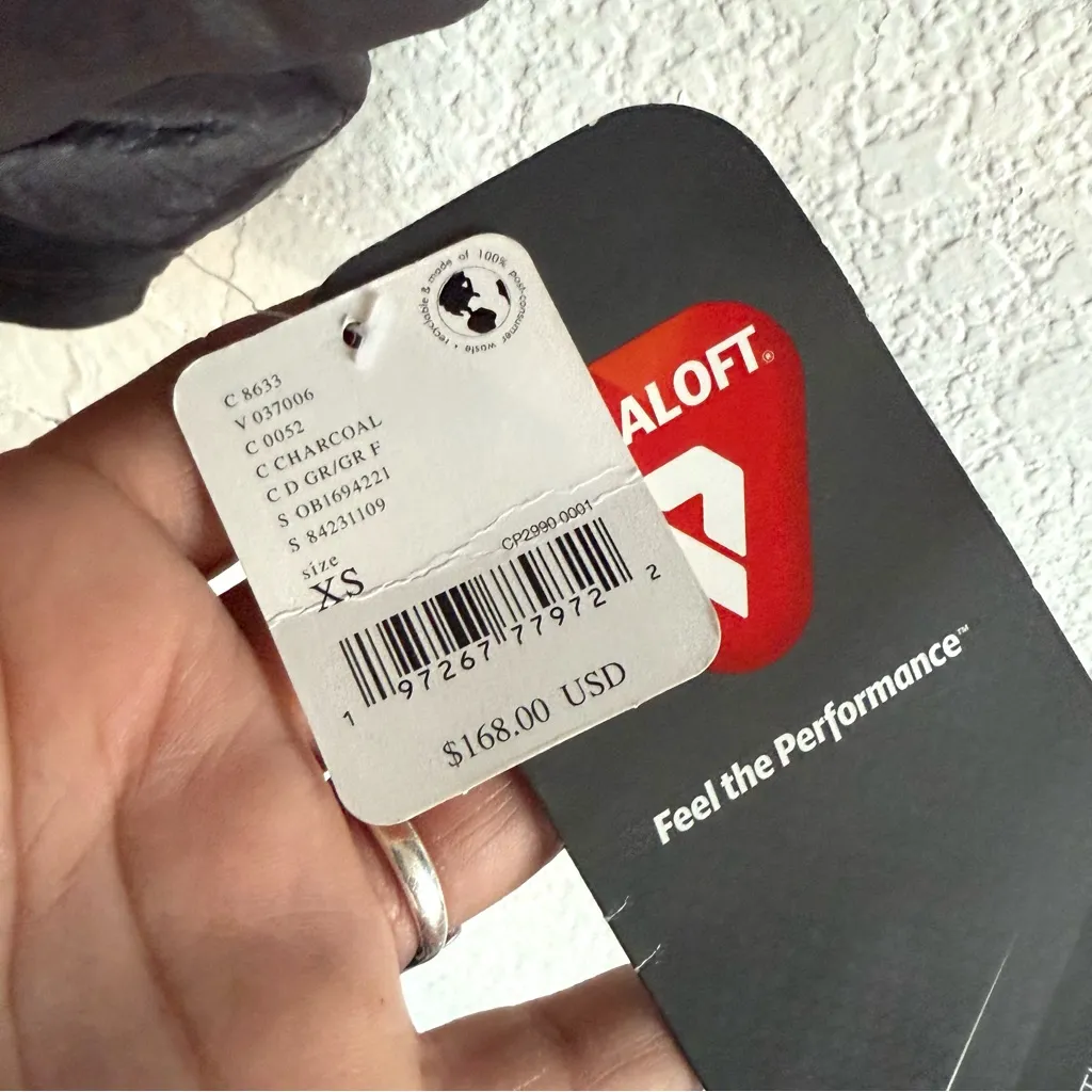 NWT Free People Movement Womens Jacket Black Glitz Blitz Bomber Puffy Size XS - Image 9