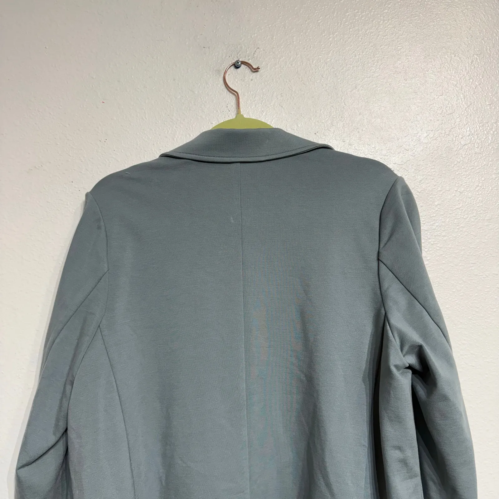 Athleta Sage Green Eastbound Blazer Minimalist Jacket Sz 10 - Image 9