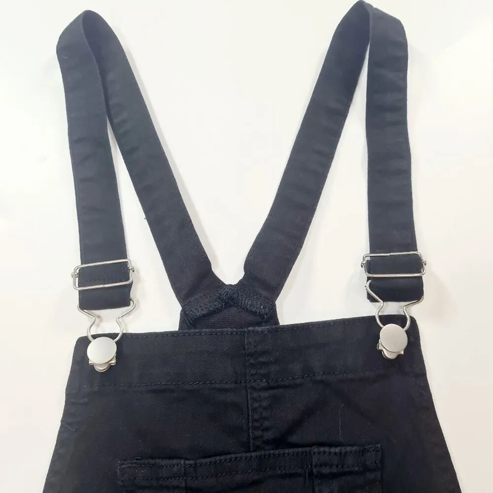 Superdown Gia Denim Overalls in Black Small - Image 8