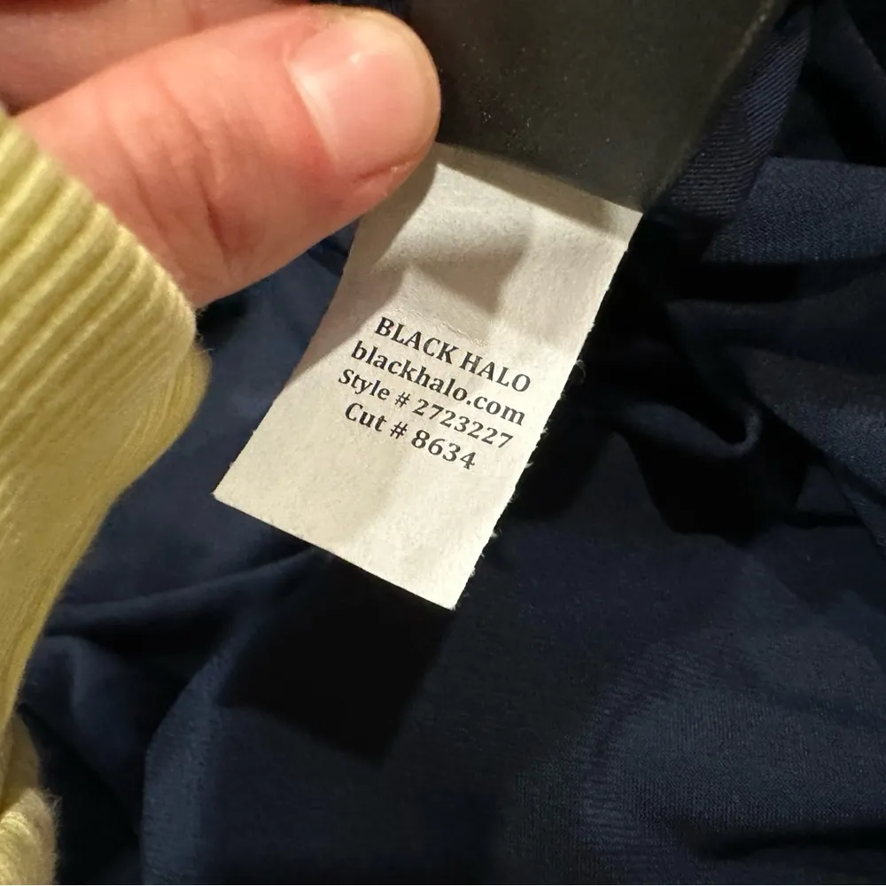 Black Halo Coralia Flutter Sleeve Velvet Midi Dress 2 - Image 8