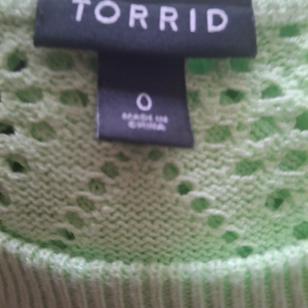 Torrid Sz 0 Mint Green Women's Sweater - Image 9