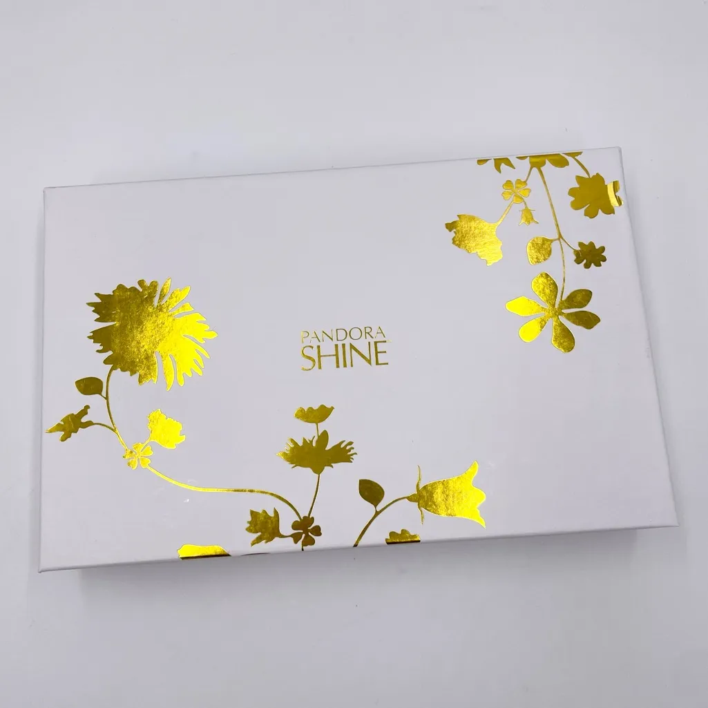 NEW Pandora Shine Metallic Gold Clutch Evening Bag Purse w/ Dust Bag Box Holiday - Image 2