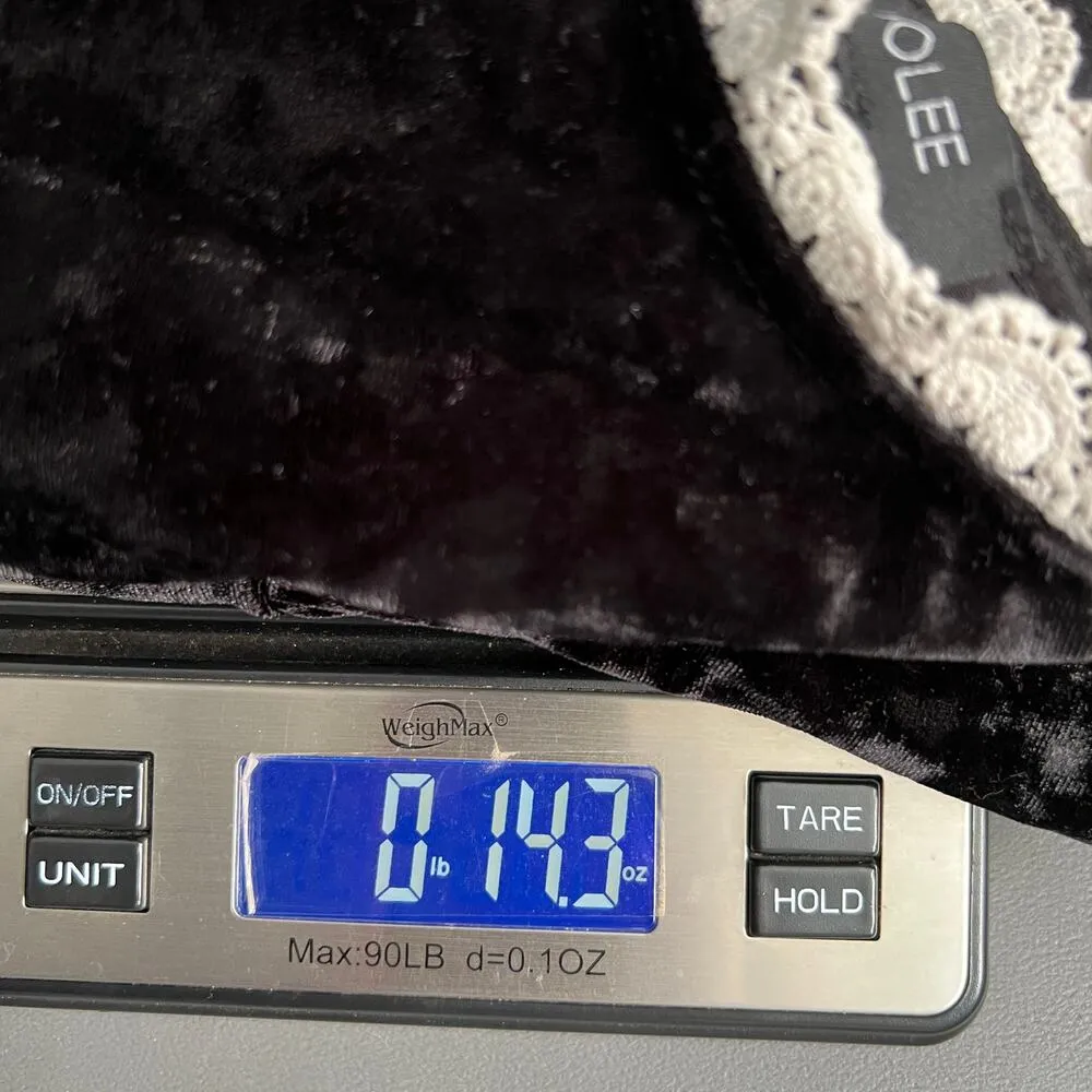 Roolee Babydoll Dress Juniors M Velvet Y2K Vamp Fairygoth Witchy Wednesday Event - Image 13