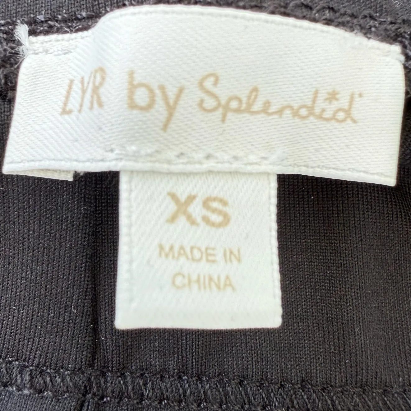 Splendid Stretch Nylon LYR Black Leggings Lightweight Size XS Athleisure NWT - Image 9