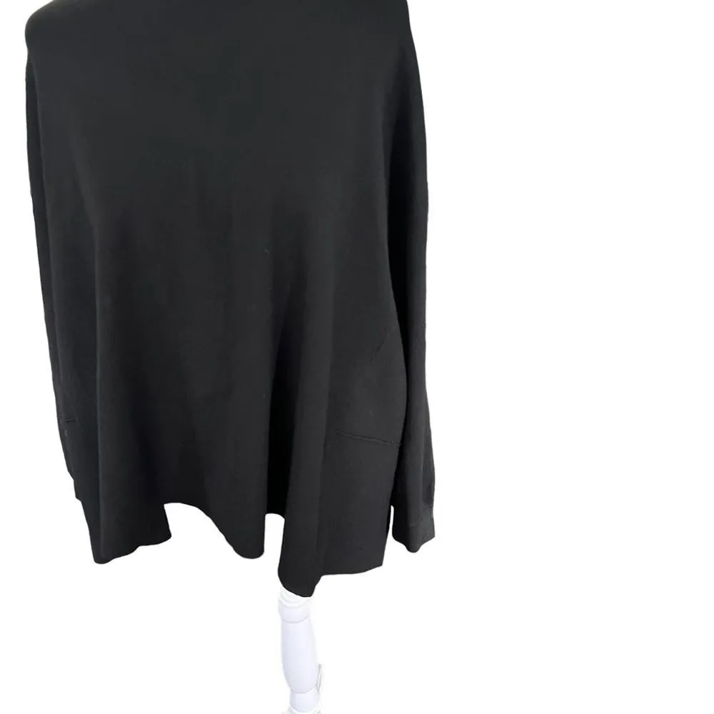 Alice + Olivia Black Drop Shoulder Tie Back Open Back Sweater Women’s Small - Image 6