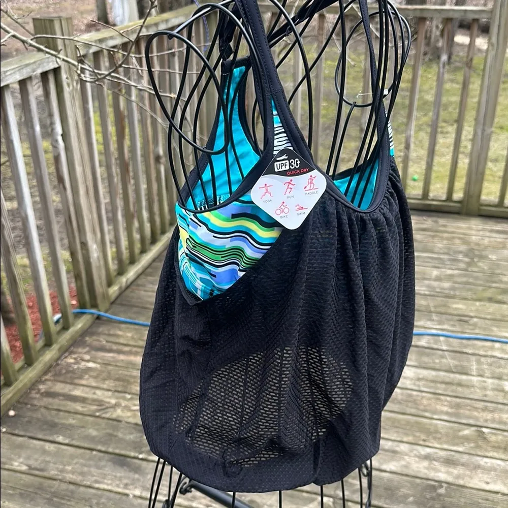 ZeroXposur Black and Teal Tank Top - Image 6