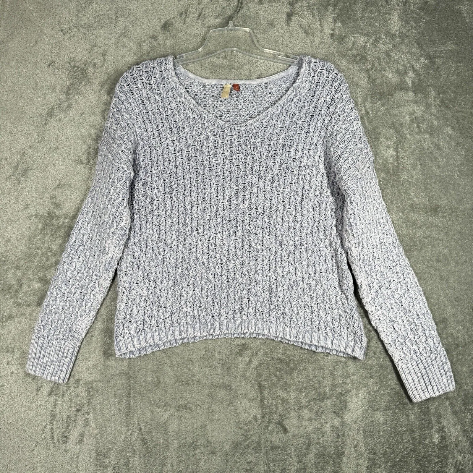 Pilcro Sweater Womens Small Purple Chunky Casual Boho Peasant Fairy Balletcore - Image 2