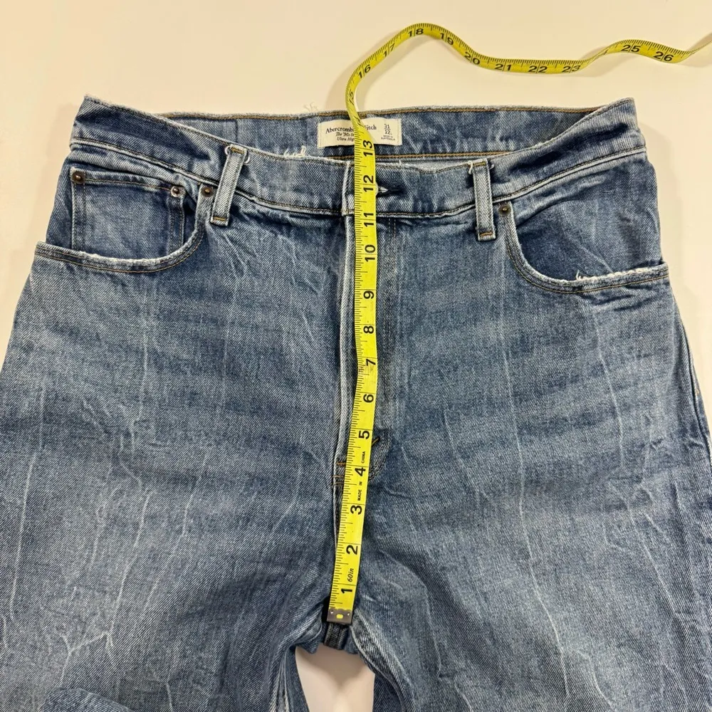 Abercrombie 90s Straight Ultra High Rise Jeans Size 12 31 Long - Image 7