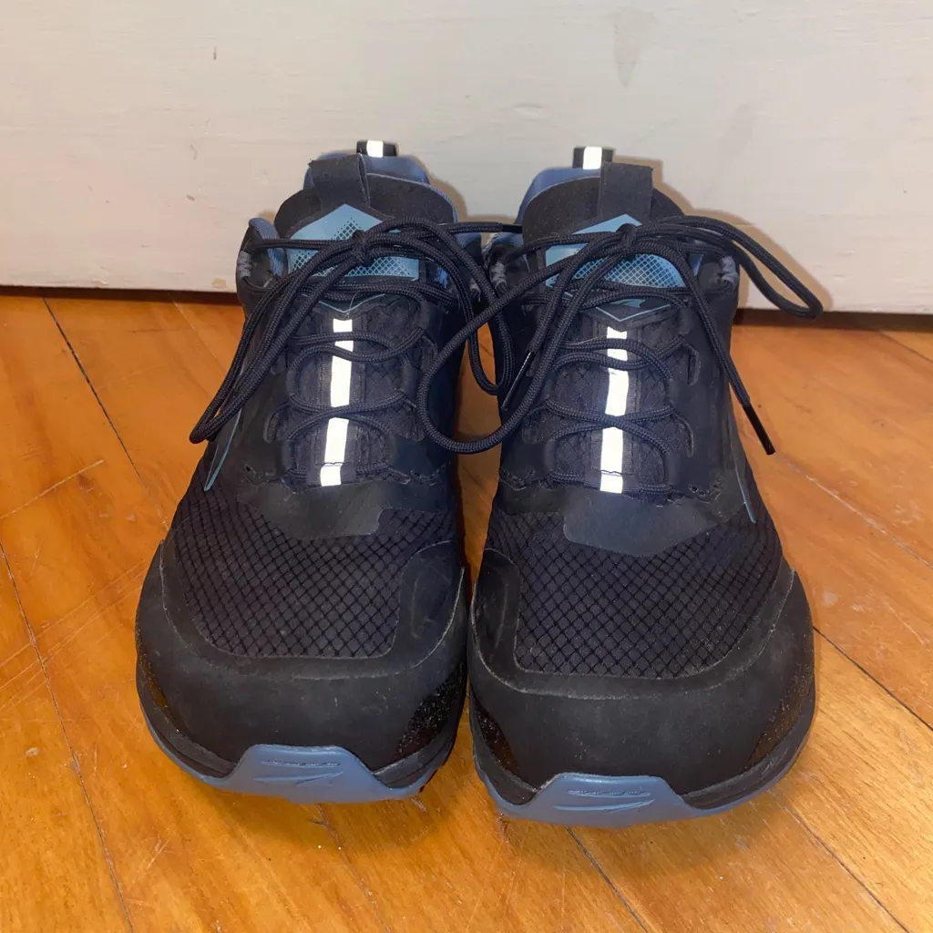 Altra Z1485 Womens Black/Blue Lone Peak All Weather Shoes Trail Running 9.5 Black - Image 2