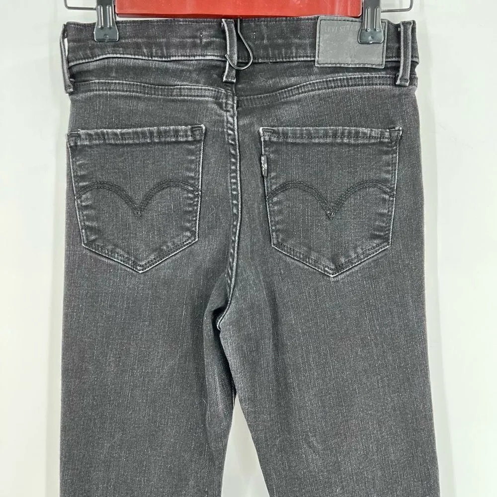 Levi's Women's 720 High Rise Super Skinny Jeans Stretch‎ Slim Fit Black Size 4 - Image 5