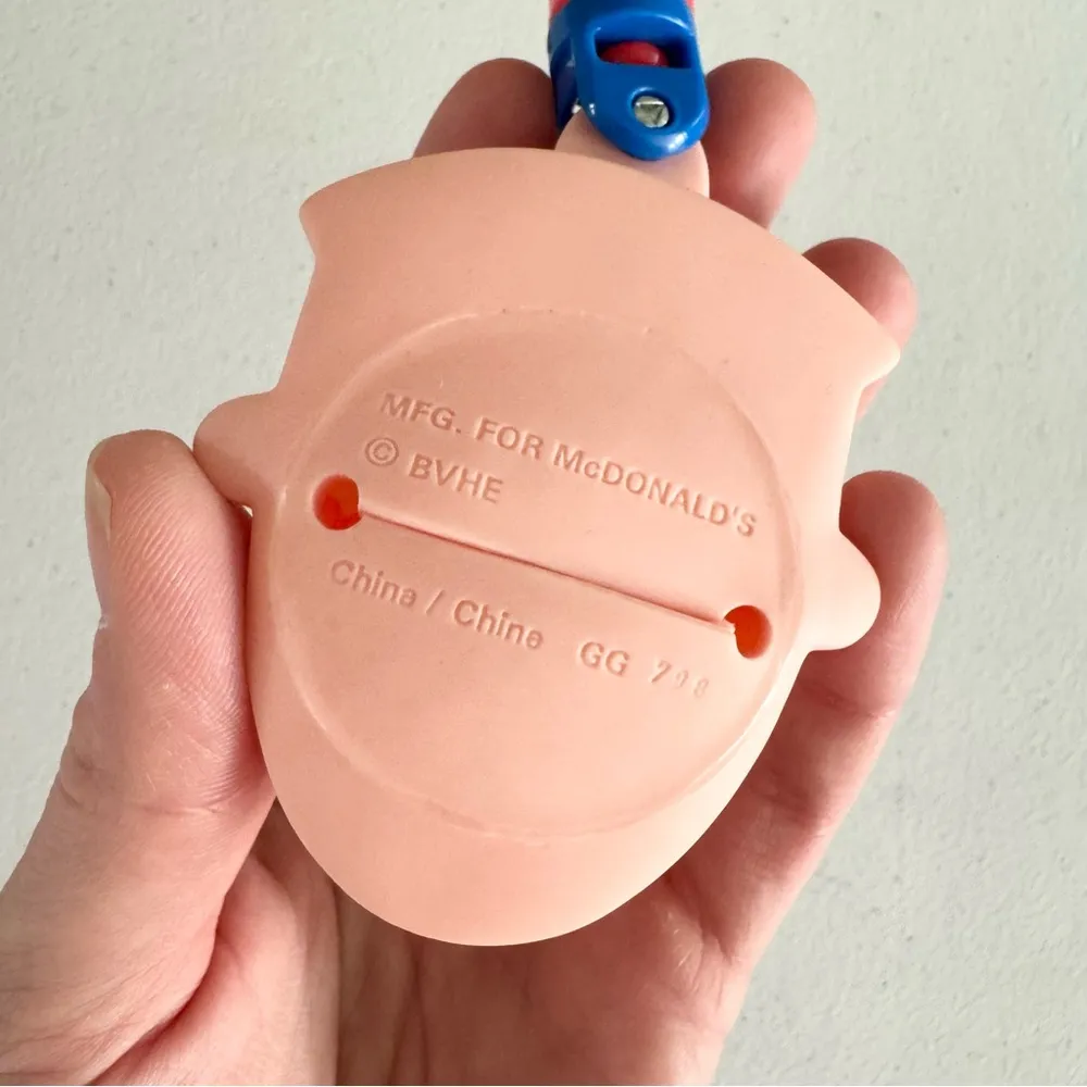 Nickelodeon DOUG Character Keychain change pouch bag charm Red - Image 4