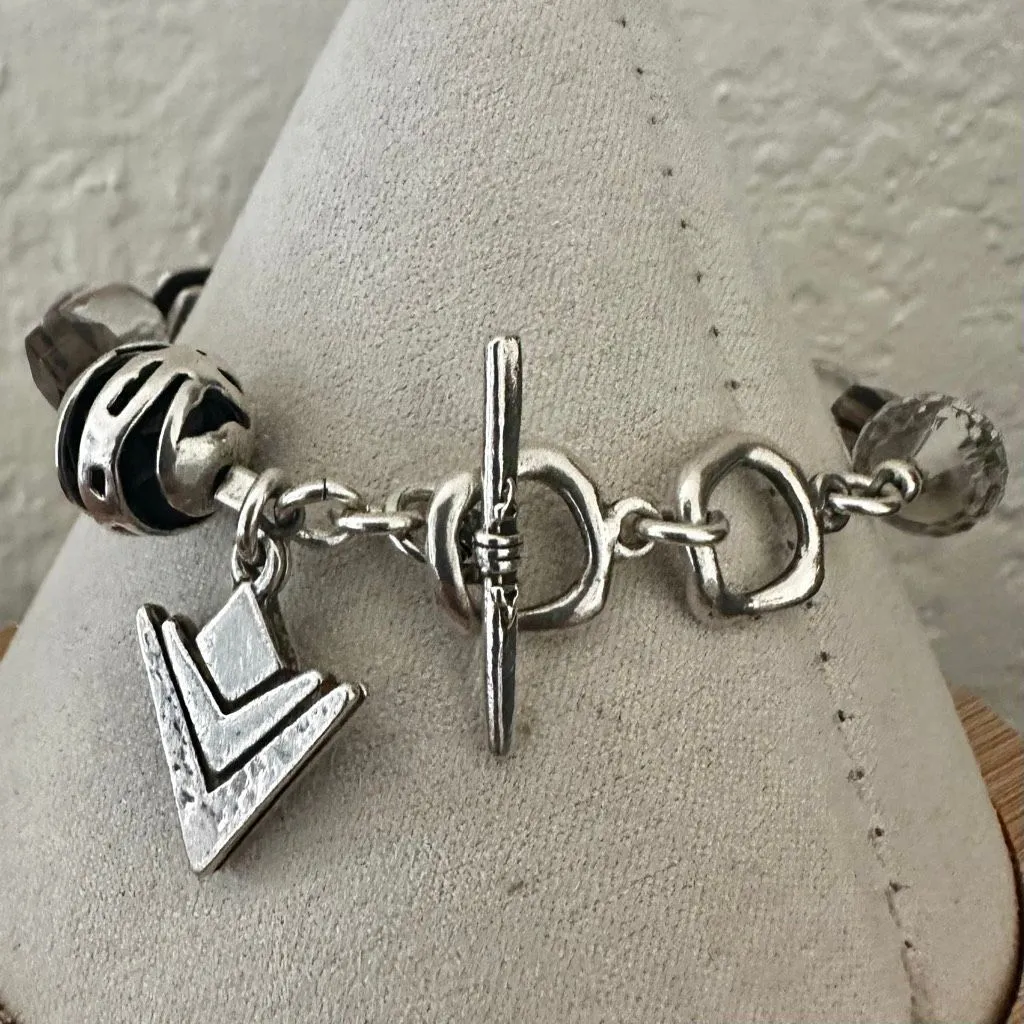 Silpada Sterling Silver Smoky Quartz Crystal Bracelet - Image 5