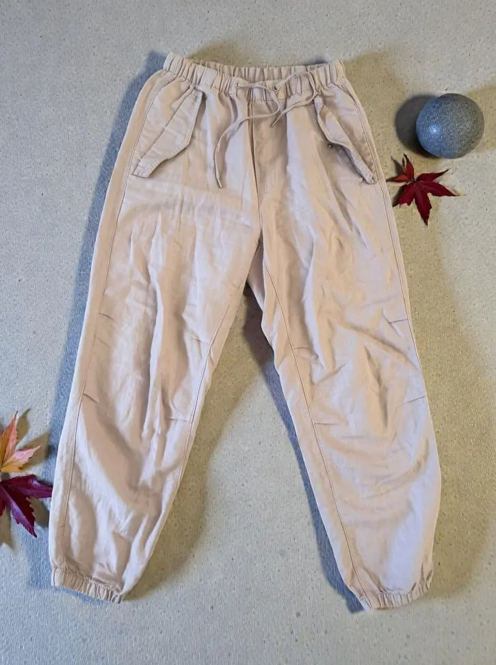 GAP Lavender Light Purple Linen Blend Joggers Size XS - Image 1