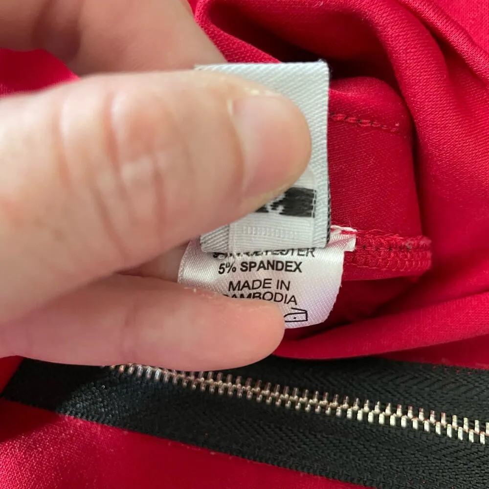 In Control Red "LOVE" Zipper Front Strapless Tube Top - Image 7