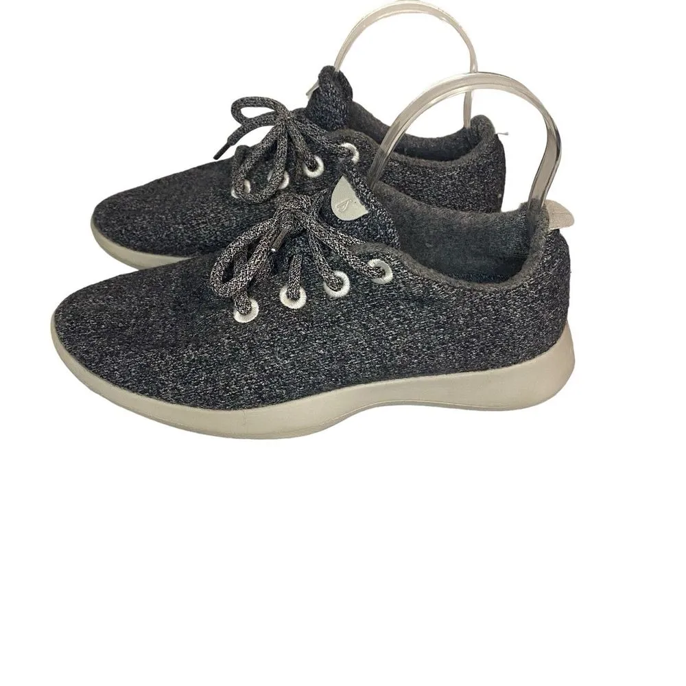 Allbirds Natural Gray ‎ Sole Merino Wool Runners Sneakers Women's Size 9 Preppy - Image 3