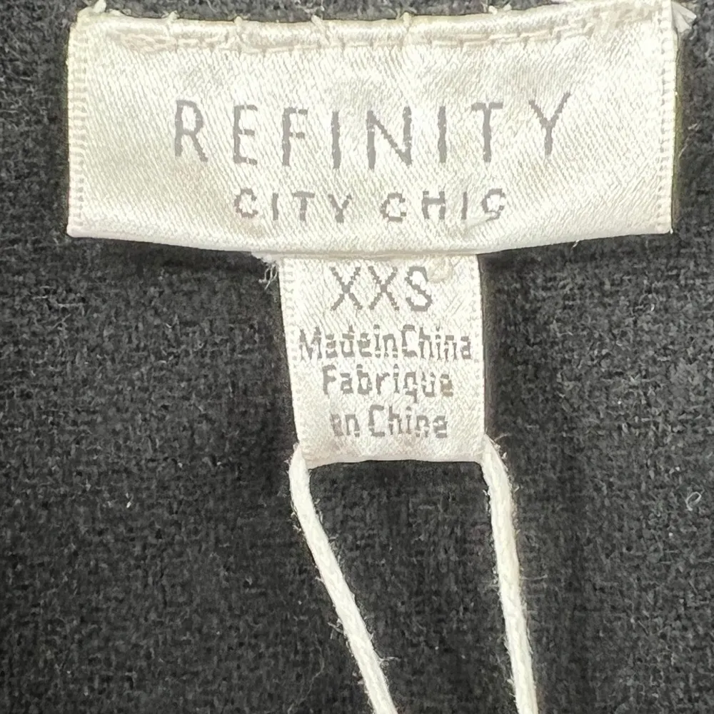 City Chic Refinity Coat Sophisticated in Black Size XXS/12 NWT - Image 6