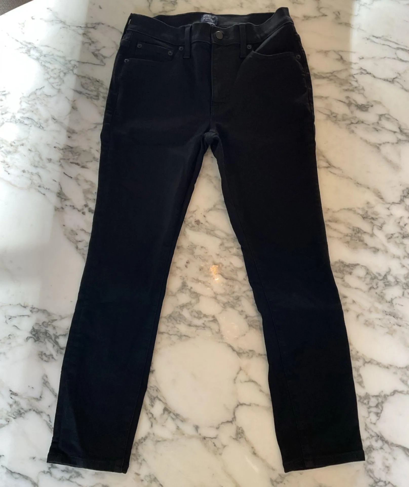 NWT J. Crew Factory Petite 9" mid-rise black skinny jean signature stretch 27P - Image 3