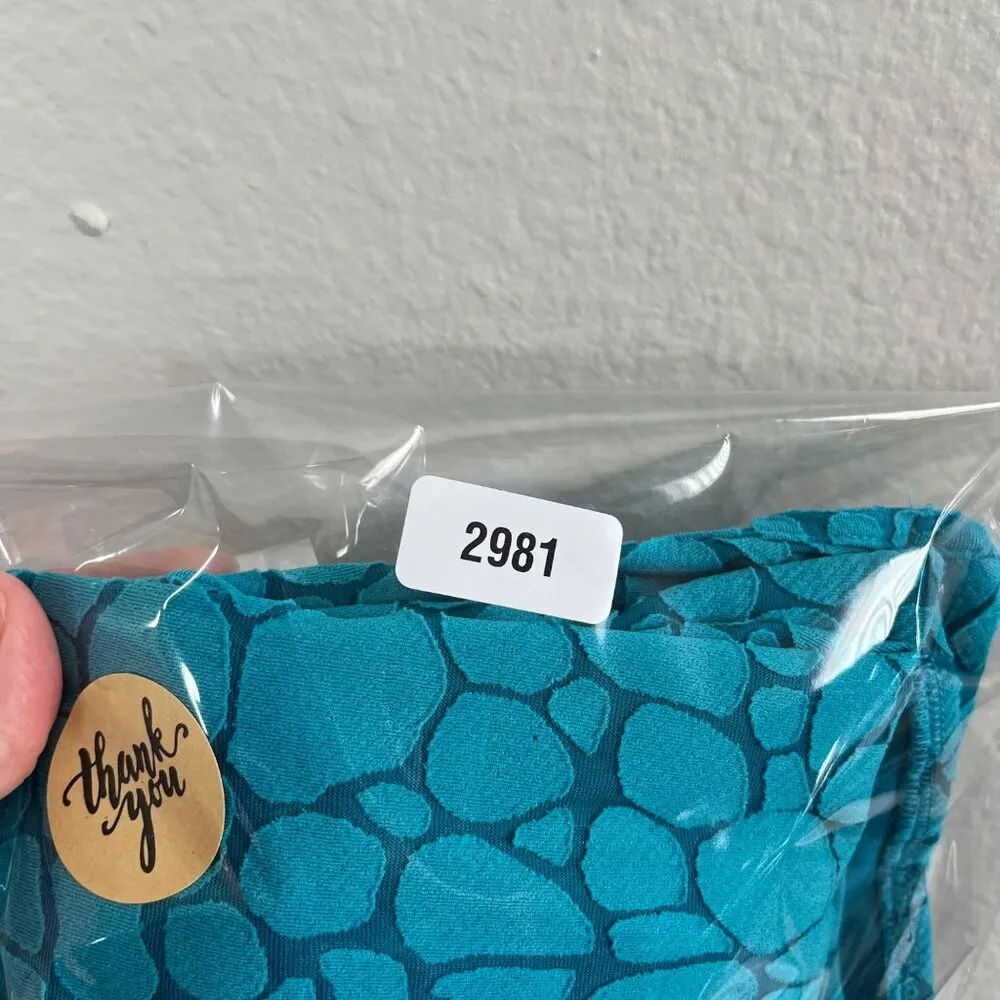 Ali Miles Womens Turquoise Geometric Print Art to Wear Short Sleeve Top 2 Blue Size 2X - Image 12