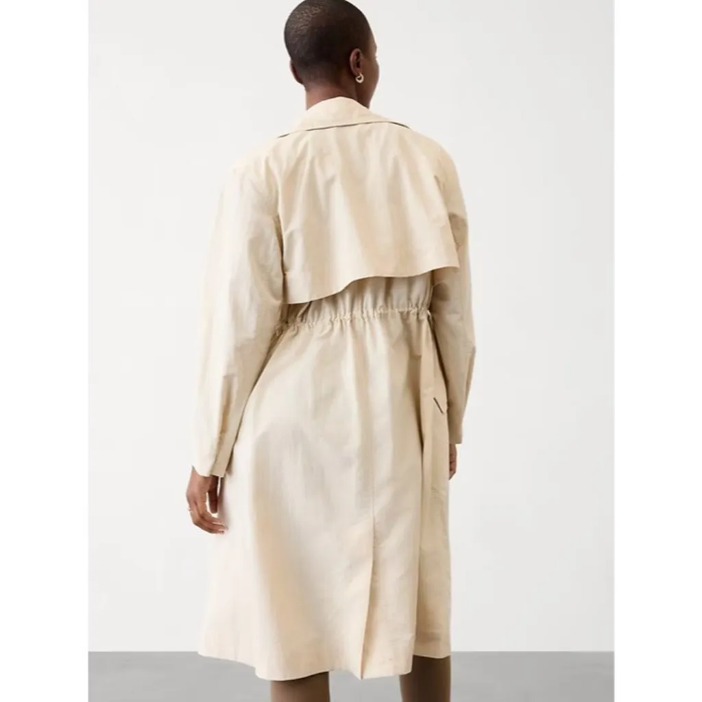 Athleta M Luna Trench Coat Dune Medium - Image 3