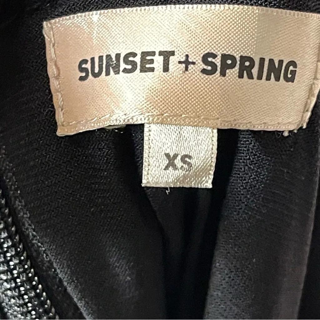 Sunset + Spring Velvet Sequin Striped Long Sleeve Dress - Image 10