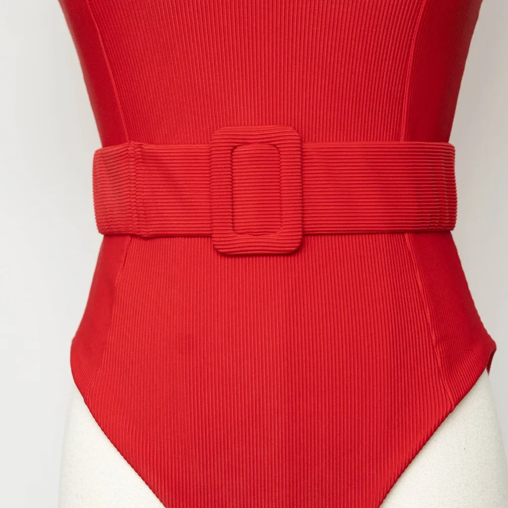 Beach Riot. One piece shoulder bow swimsuit. - Image 7