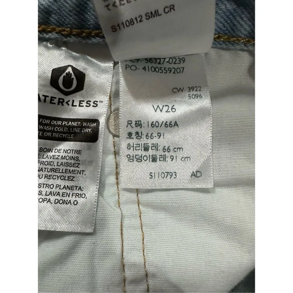 Women's Levi's 501 Original High Rise Jean Shorts Sansome Muse Blue Sz 26 - Image 8