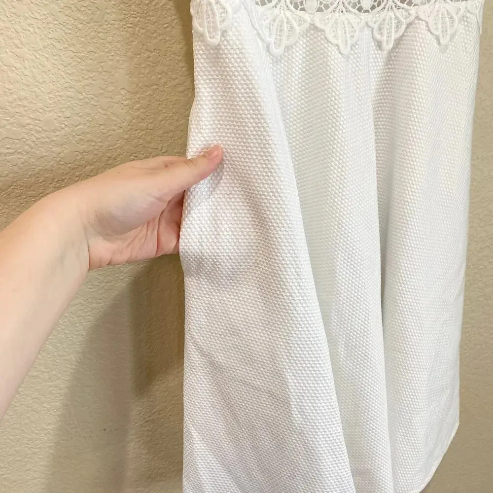 TED BAKER Monaa White Fit and Flare Dress Bridal TB 1 US Size 4 Floral Lace - Image 9