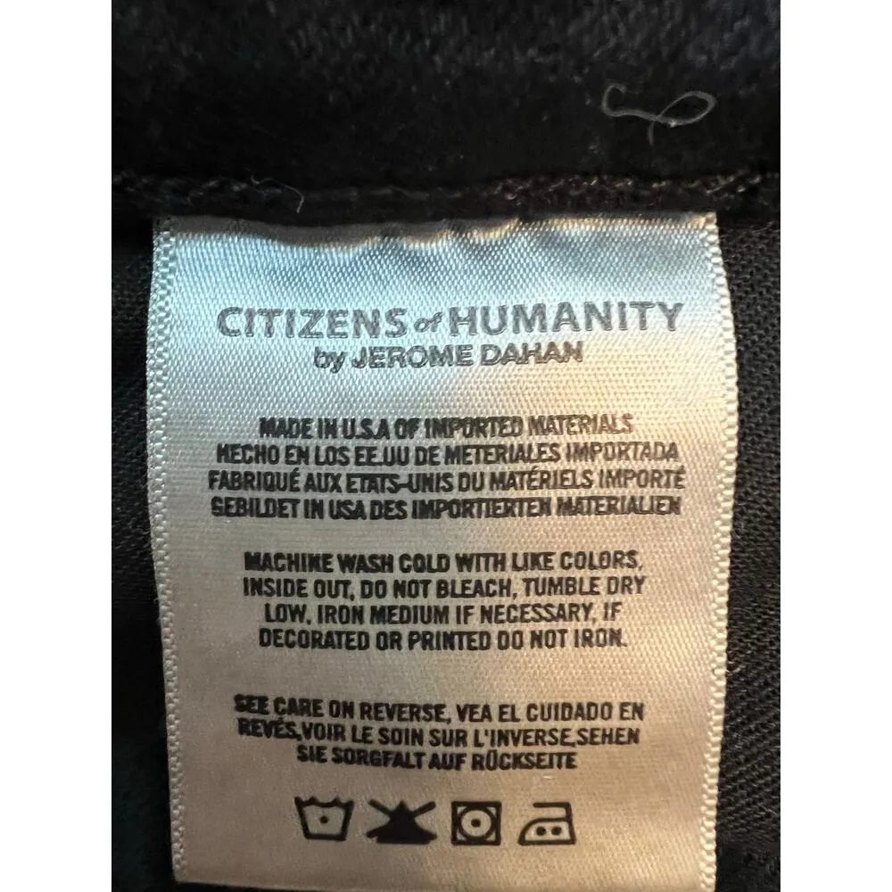 Citizen of Humanity -  Women’s Drew Flounce High Rise Black Jean Pants Size: 26 - Image 7