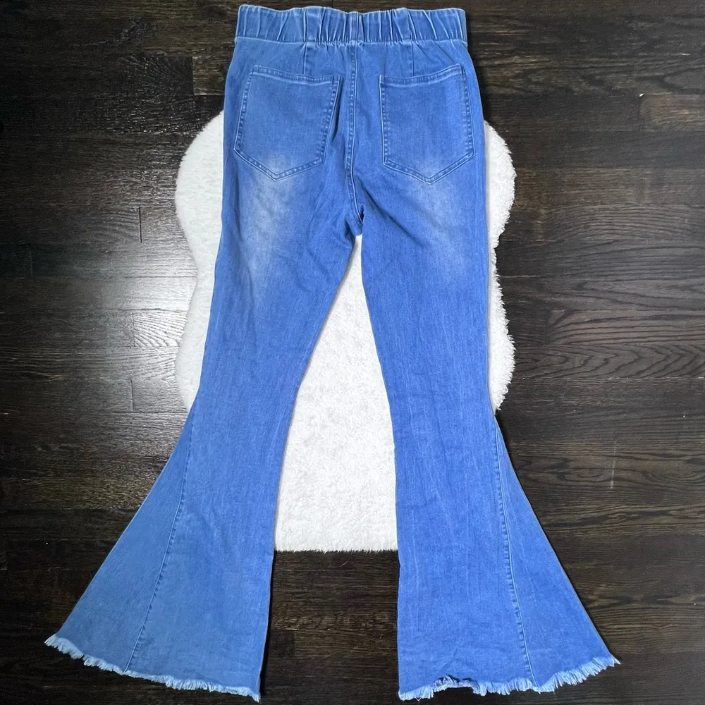 Newbury Kustom Ripped Bellbottom Flare Jeans - Image 5