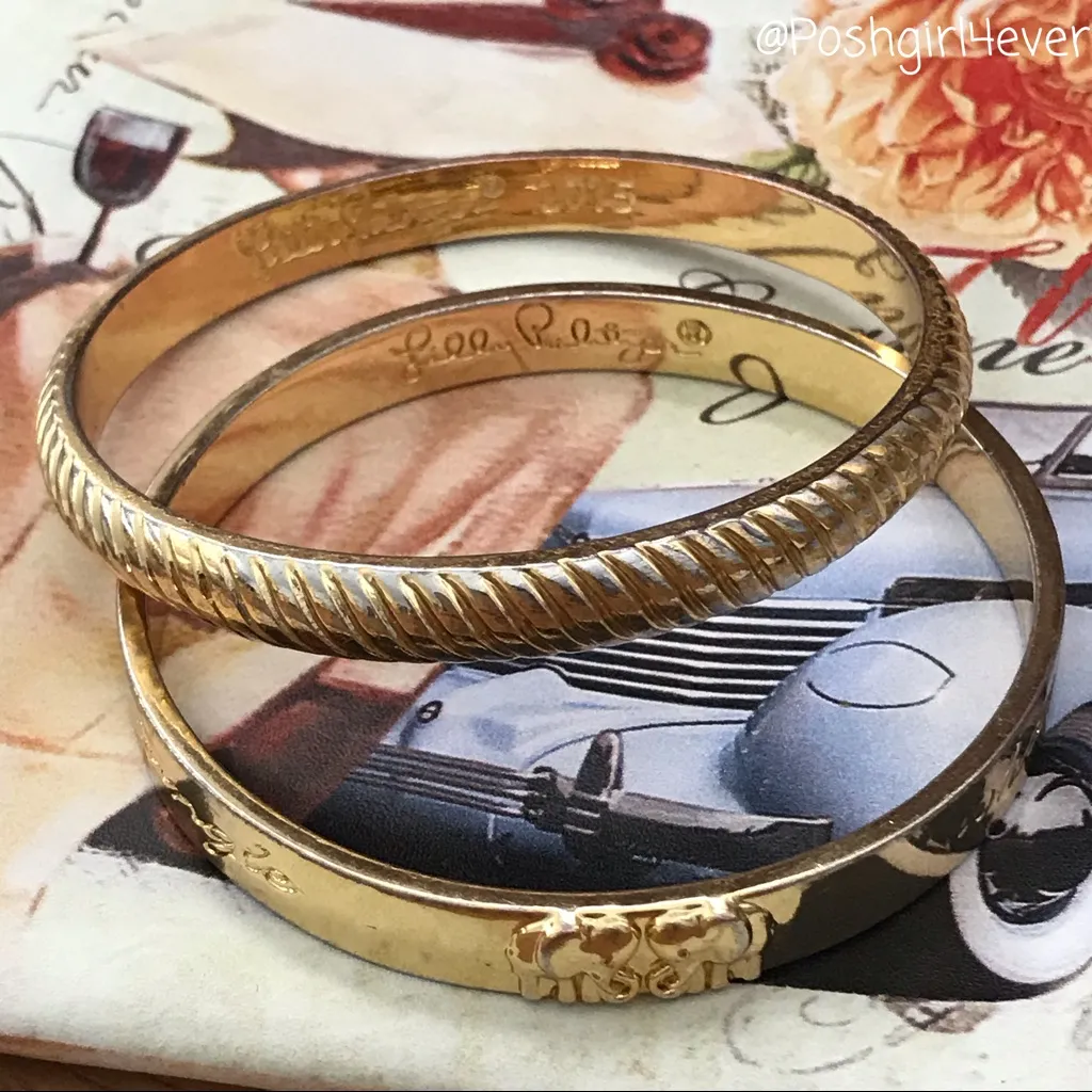 Lilly Pulitzer  Bangles Goldtone - Image 3