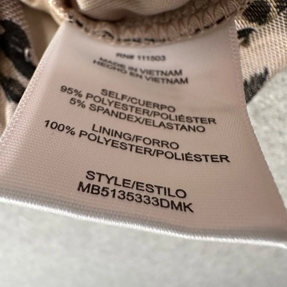 Francesca's Meraki Animal Print Mesh Zoey Bodysuit Women's Small Beige/Brown New Brown - Image 7