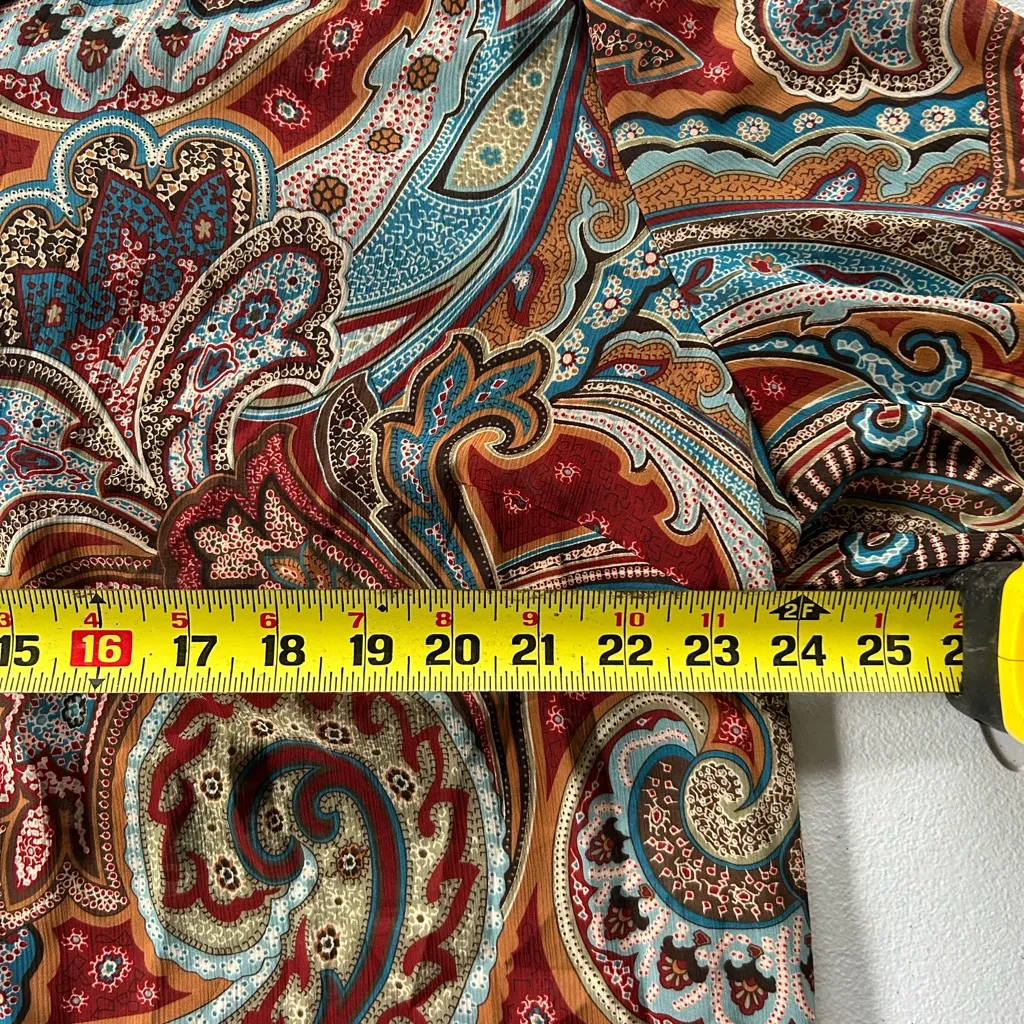 NWT!Evan Picone Multicolor Paisley Blouse Size 2X - Image 6