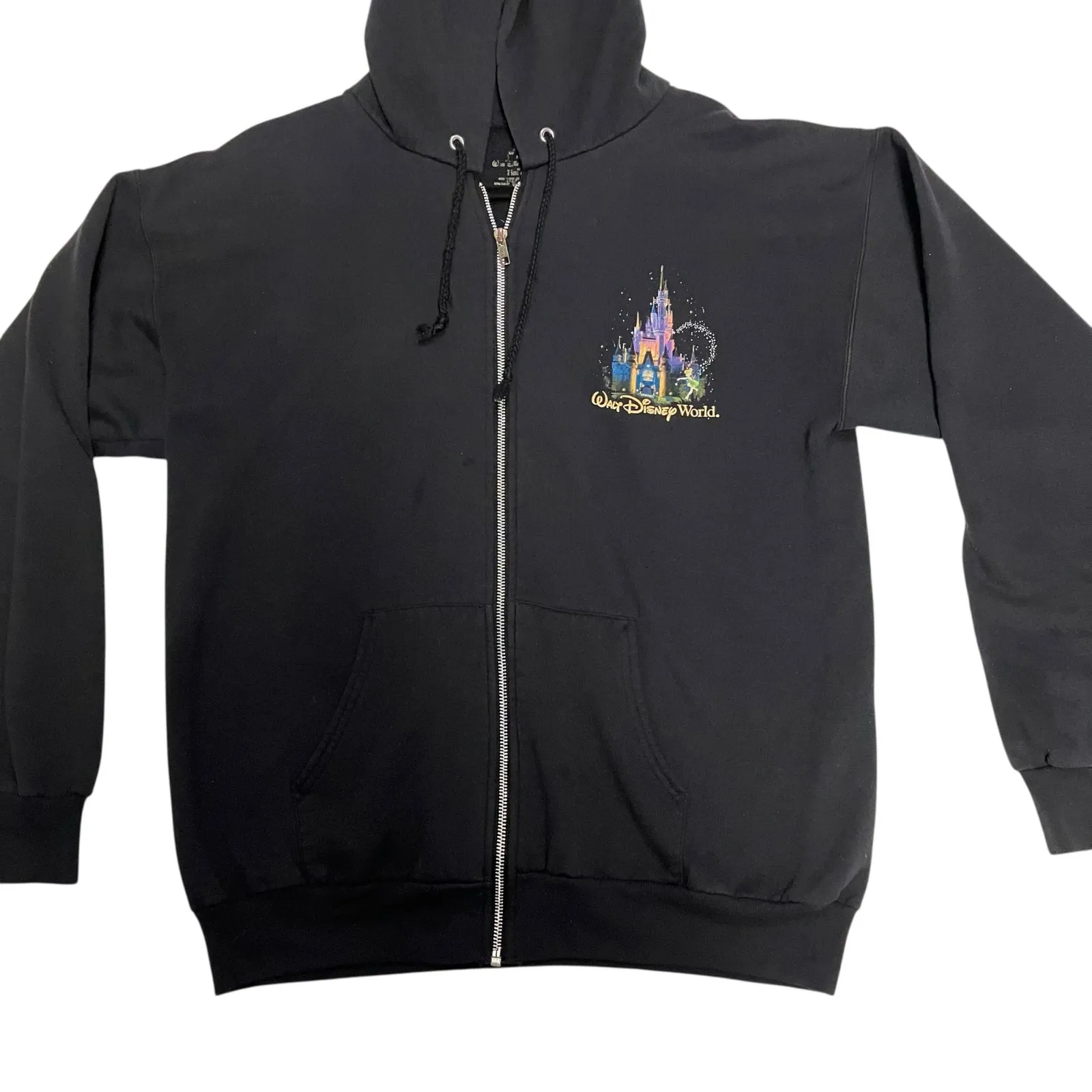 Walt Disney World Magic Castle Black Zip Jacket Size Medium - Image 2