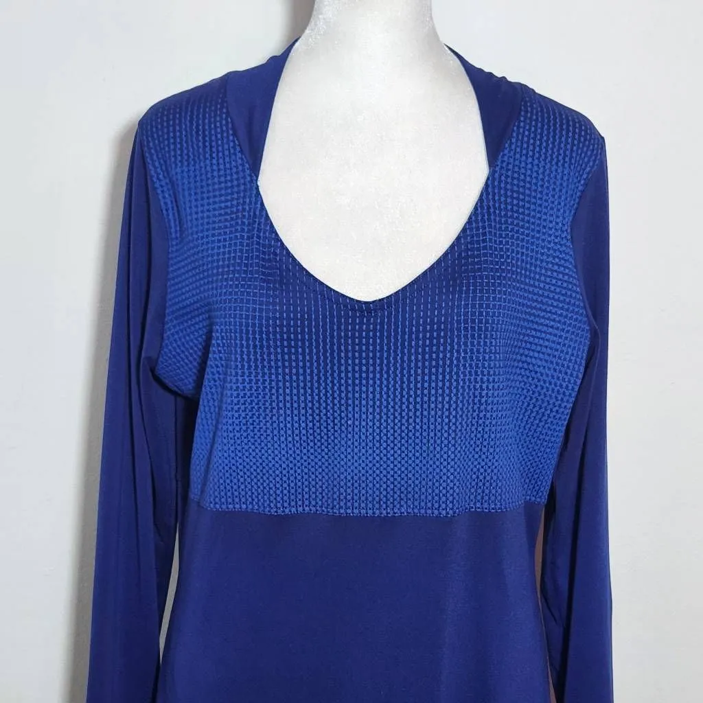 Mountain Hardwear Blue Long Sleeve Dress Size Medium Blue Athleisure Dress - Image 3